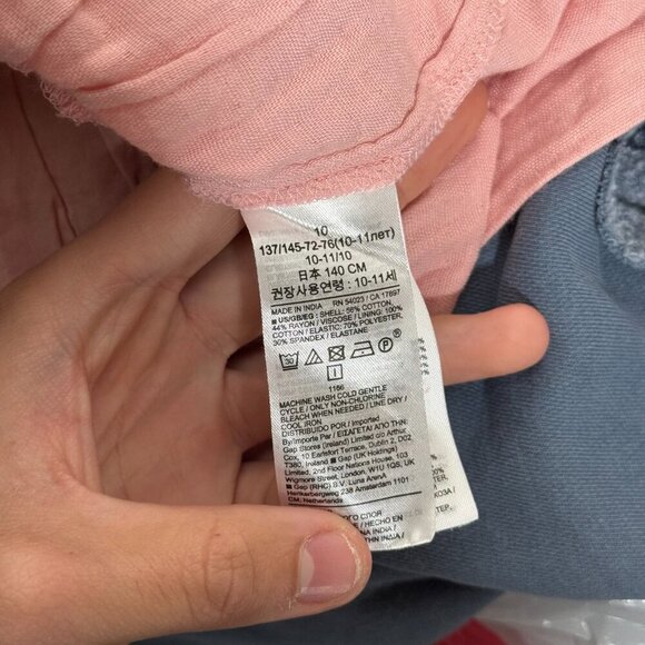 GAP Teen Tiered Skirt Rose Petal Pink Size 10 NWT Ruffle Flowy Summer Spring - Picture 9 of 9